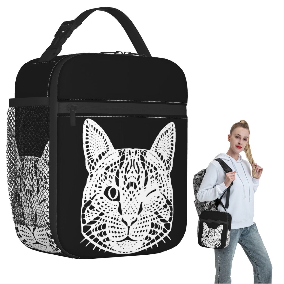 Baby Food Lasagna - Baby Lasagna Cat Insulated Lunch Bag