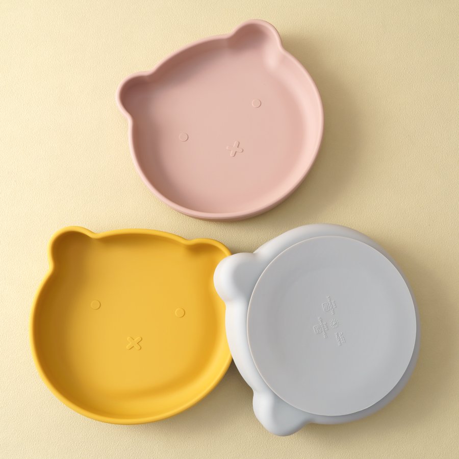 Baby Food Utensils - 1PC Silicone Baby Dishes Suction Dining