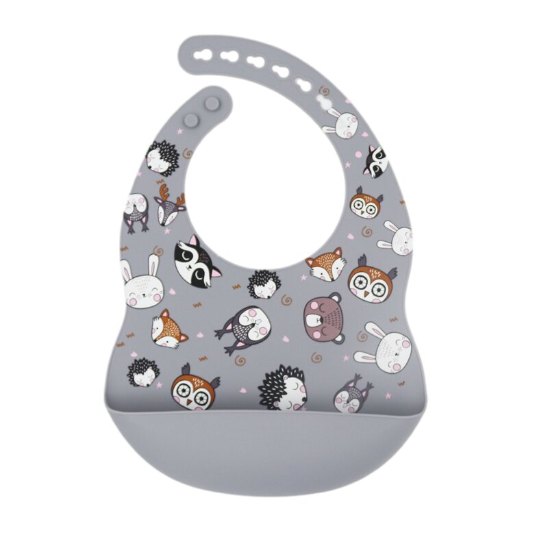 Easy Baby Food - Eco-Friendly Silicone Baby Bibs with Fun