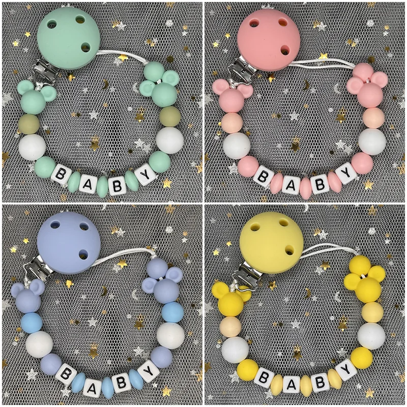 Baby Food Name - Baby Pacifier Clip Personalised Name Dummy