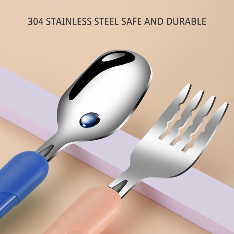 2PCSChildrens Tableware 304 Fo - Baby Food Utensils ulasan dan harga