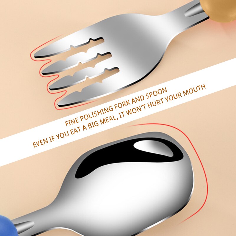2PCSChildrens Tableware 304 Fo - Baby Food Utensils ulasan dan harga