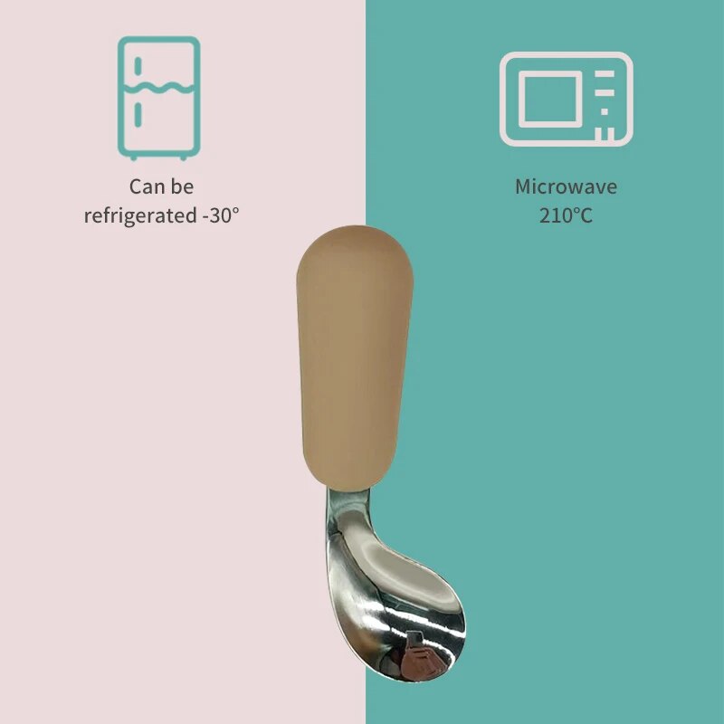 Baby Spoon Fork Set 316 Stainl - Baby Food Utensils ulasan dan harga