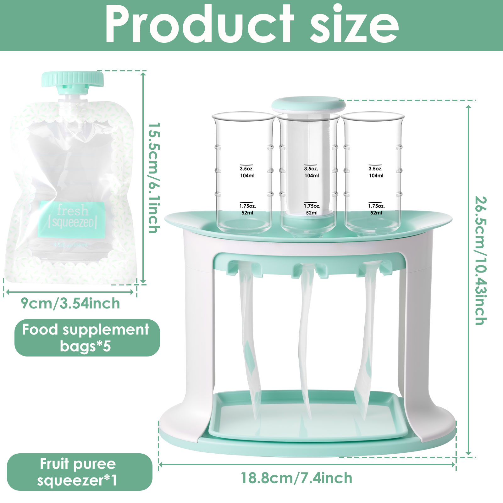Squeeze Station for Baby Reusa - Baby Food Pouches 1 Year Old ulasan dan harga