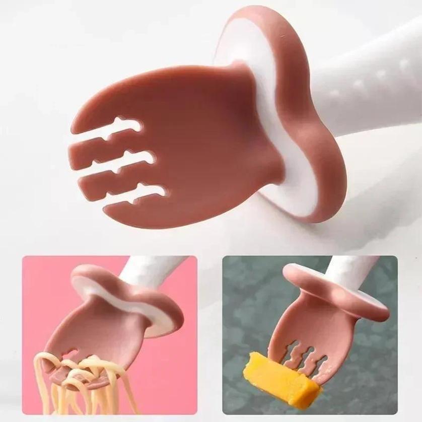 Baby Spoon Fork Silicone Child - Baby Food Utensils ulasan dan harga
