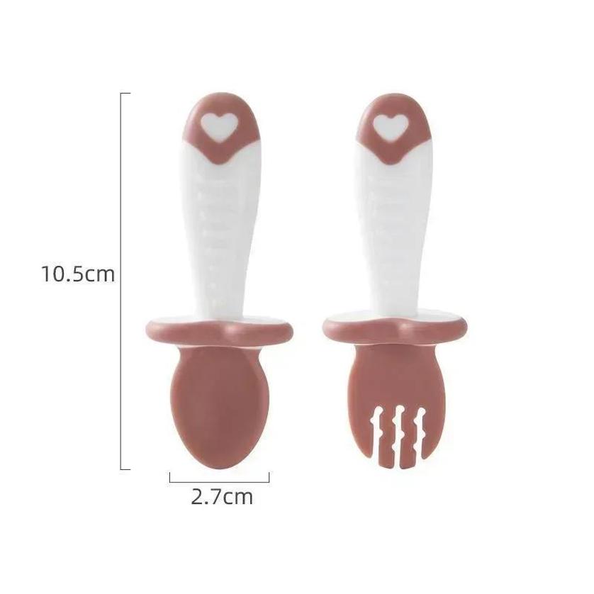 Baby Spoon Fork Silicone Child - Baby Food Utensils ulasan dan harga