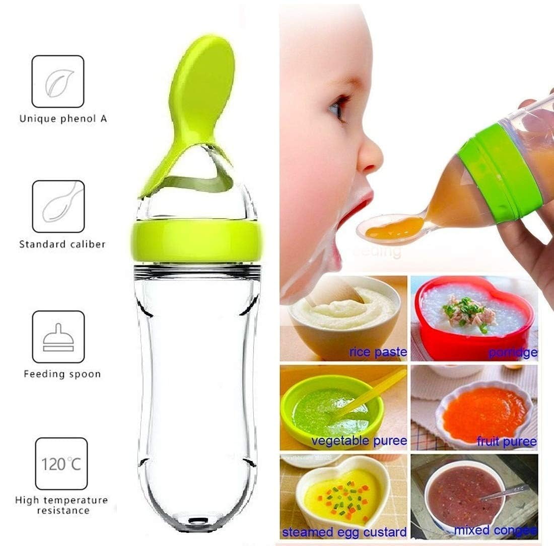 Squeezing Feeding Bottle Cup S - Baby Food Newborn ulasan dan harga