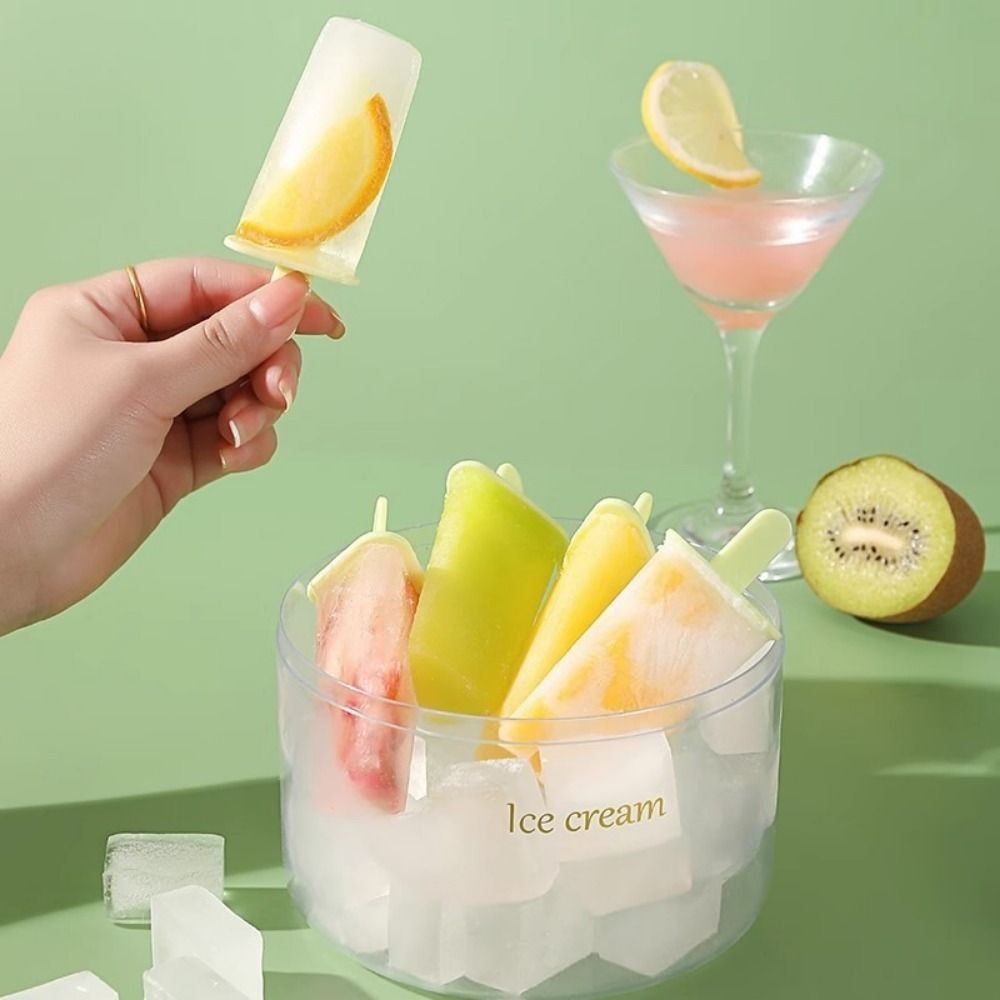 Plastic 8 Hole Ice Cream Mold  - Freezer Tray Baby ulasan dan harga