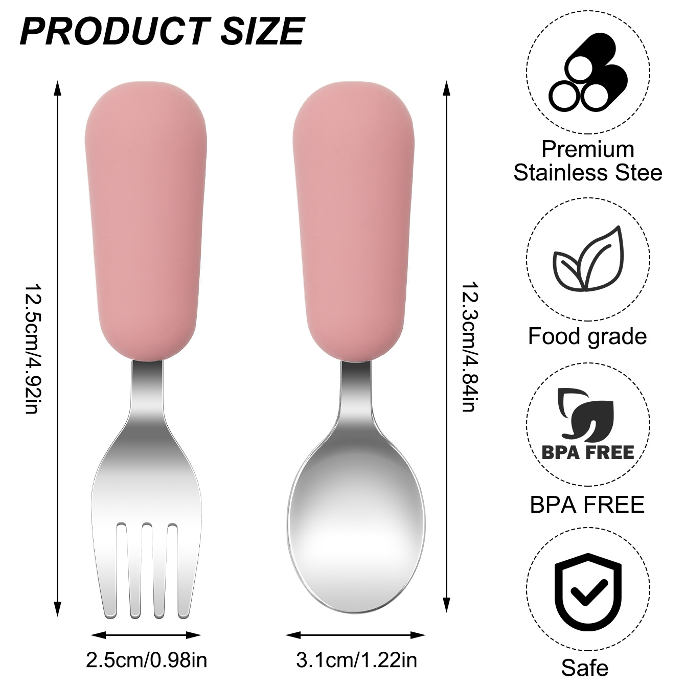 Color Kids 2PCS Stainless Stee - Baby Food Utensils ulasan dan harga