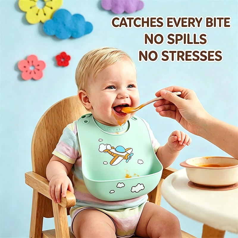 Silicone Baby Feeding Bib Wate - Easy Baby Food ulasan dan harga
