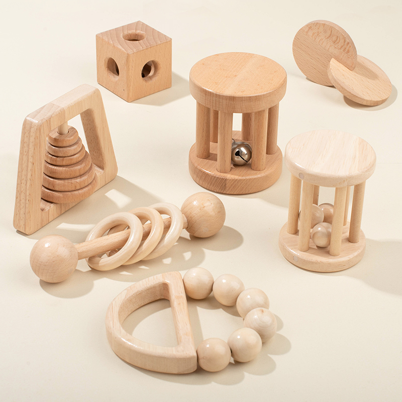 Montessori Wooden Toys Colorfu - Dry Food Baby ulasan dan harga