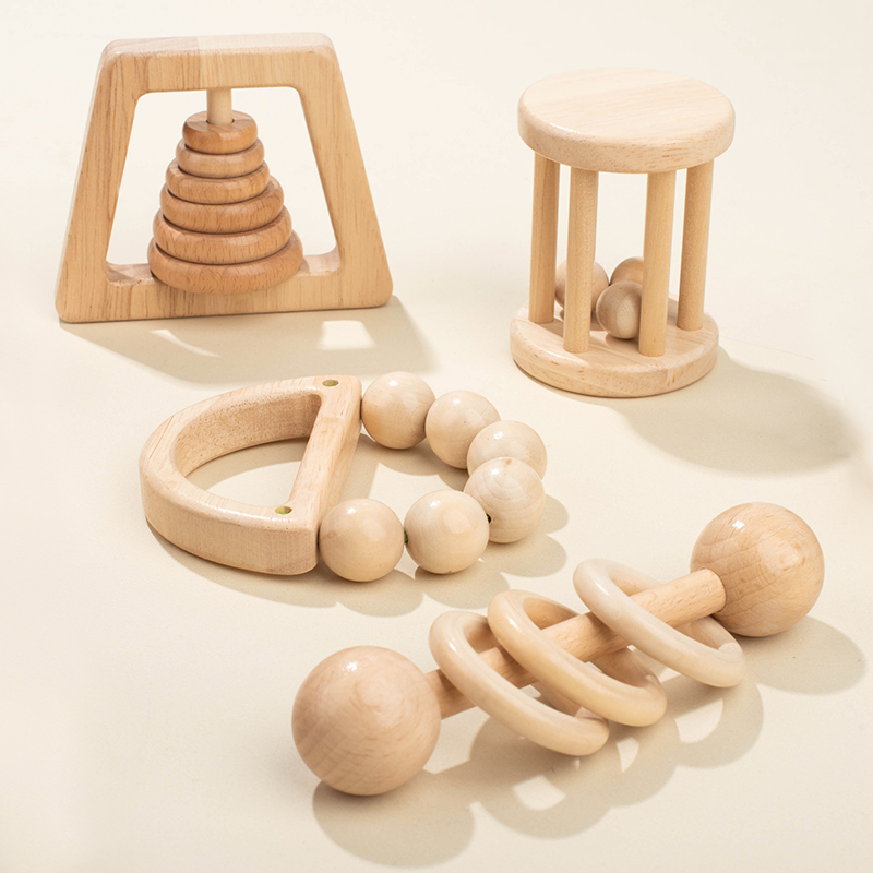 Montessori Wooden Toys Colorfu - Dry Food Baby ulasan dan harga