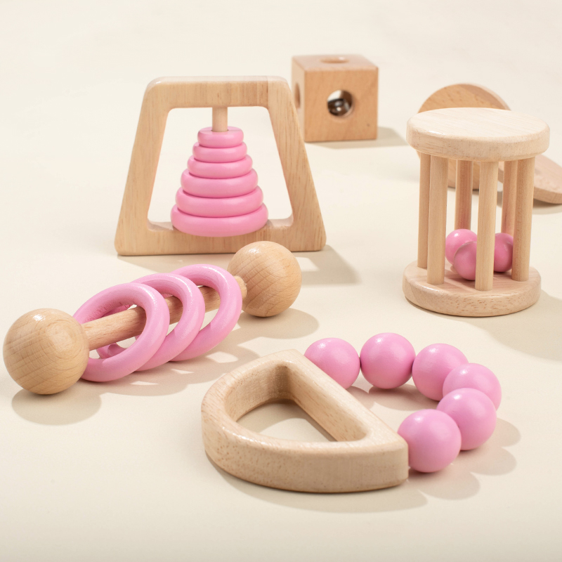 Montessori Wooden Toys Colorfu - Dry Food Baby ulasan dan harga