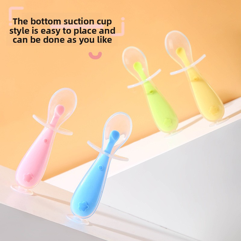 Baby Silicone Spoon, Baby Rice - Baby Food Utensils ulasan dan harga