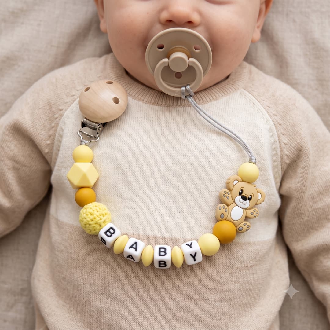 2026 Custom Name Pacifier Clip - Baby Food Name ulasan dan harga