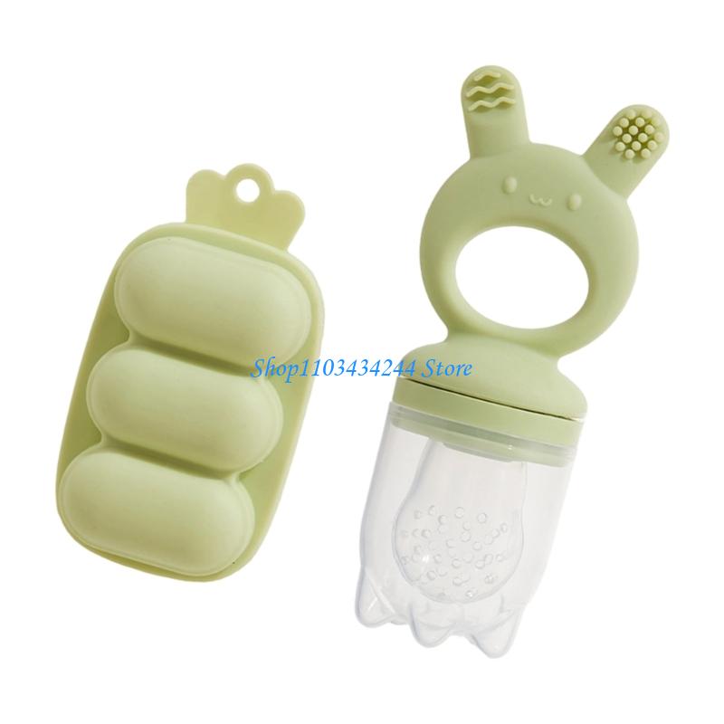 Silicone Baby Teether Feeder w - Freezer Tray Baby ulasan dan harga
