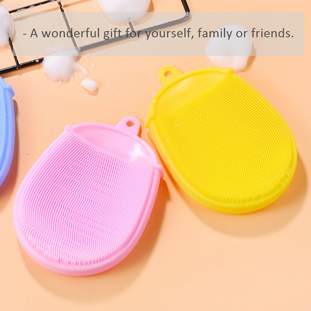 3Pcs Infant Silicone Bath Brus - Dry Food Baby ulasan dan harga