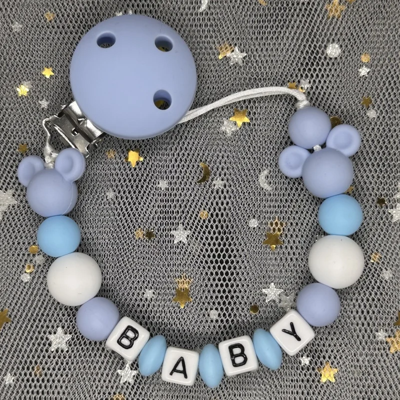 Baby Pacifier Clip Personalise - Baby Food Name ulasan dan harga