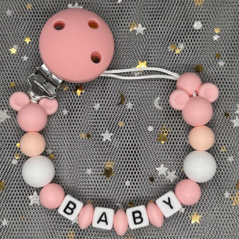 Baby Pacifier Clip Personalise - Baby Food Name ulasan dan harga