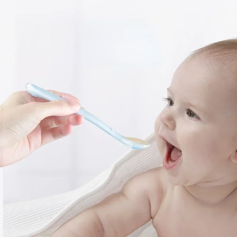 Soft Silicone Baby Spoon Toddl - Baby Food Utensils ulasan dan harga