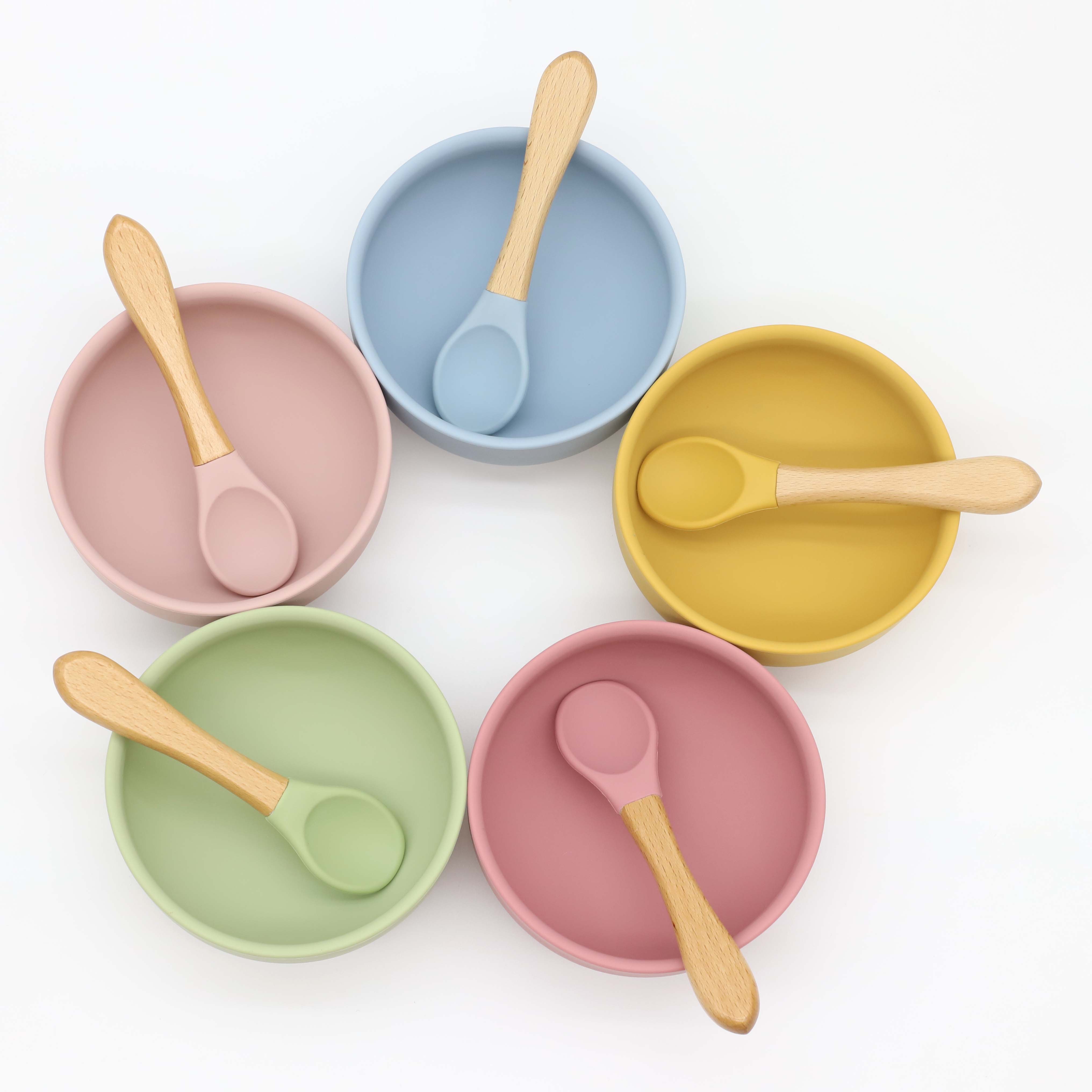 Silicone bowl with suction cup - Baby Food Utensils ulasan dan harga