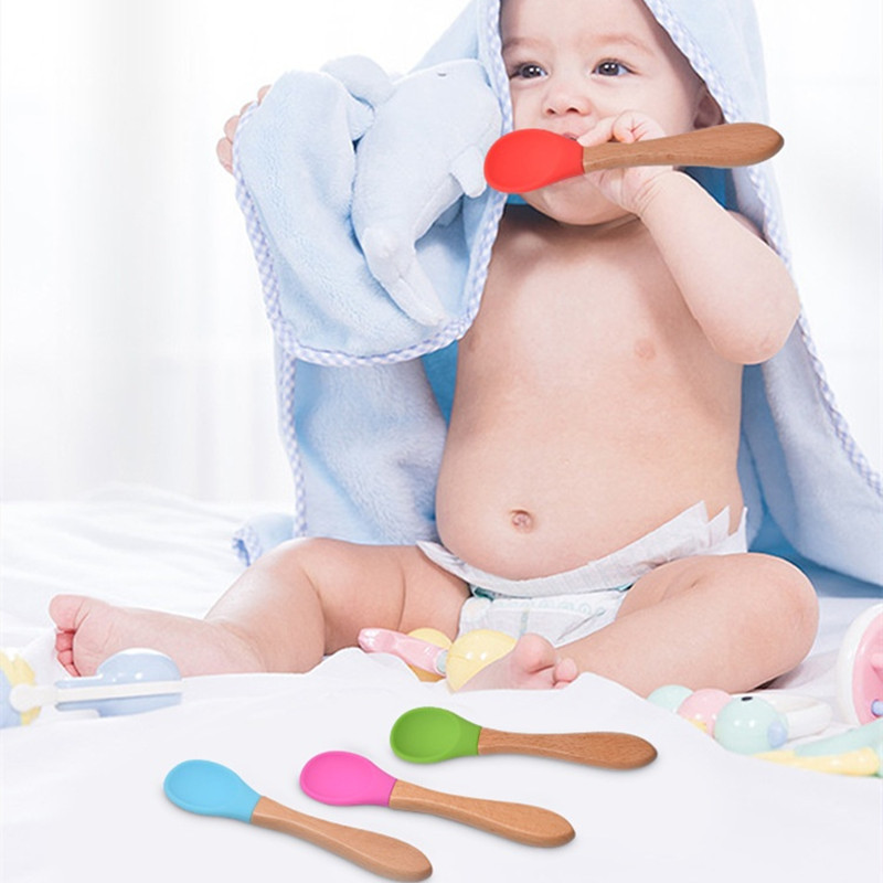 2Pcs/Set Baby Silicone Spoon F - Baby Food Utensils ulasan dan harga