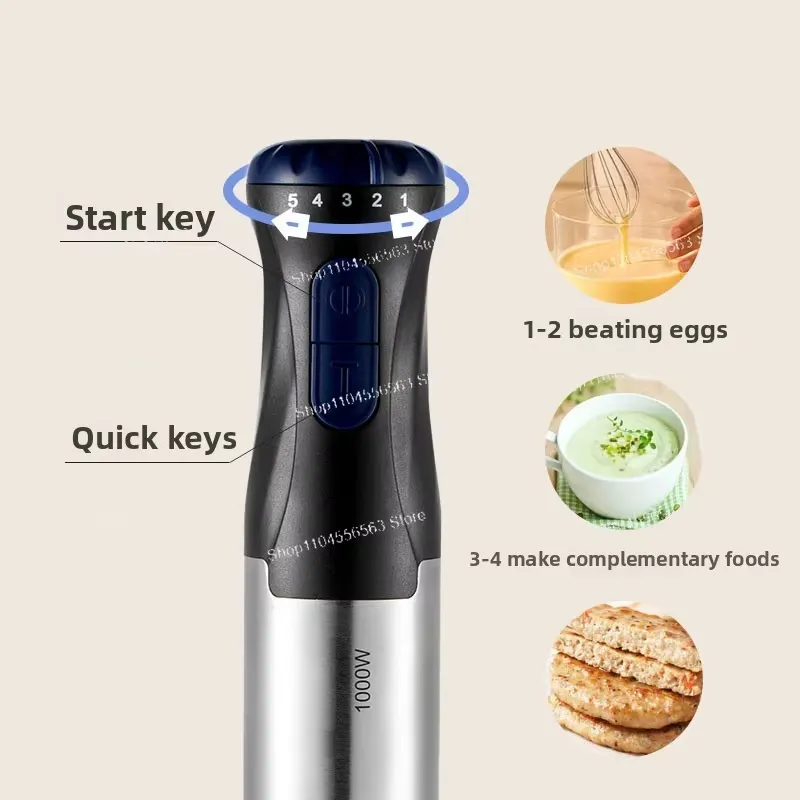 110V 1000W Handheld Immersion  - Easy Baby Food ulasan dan harga