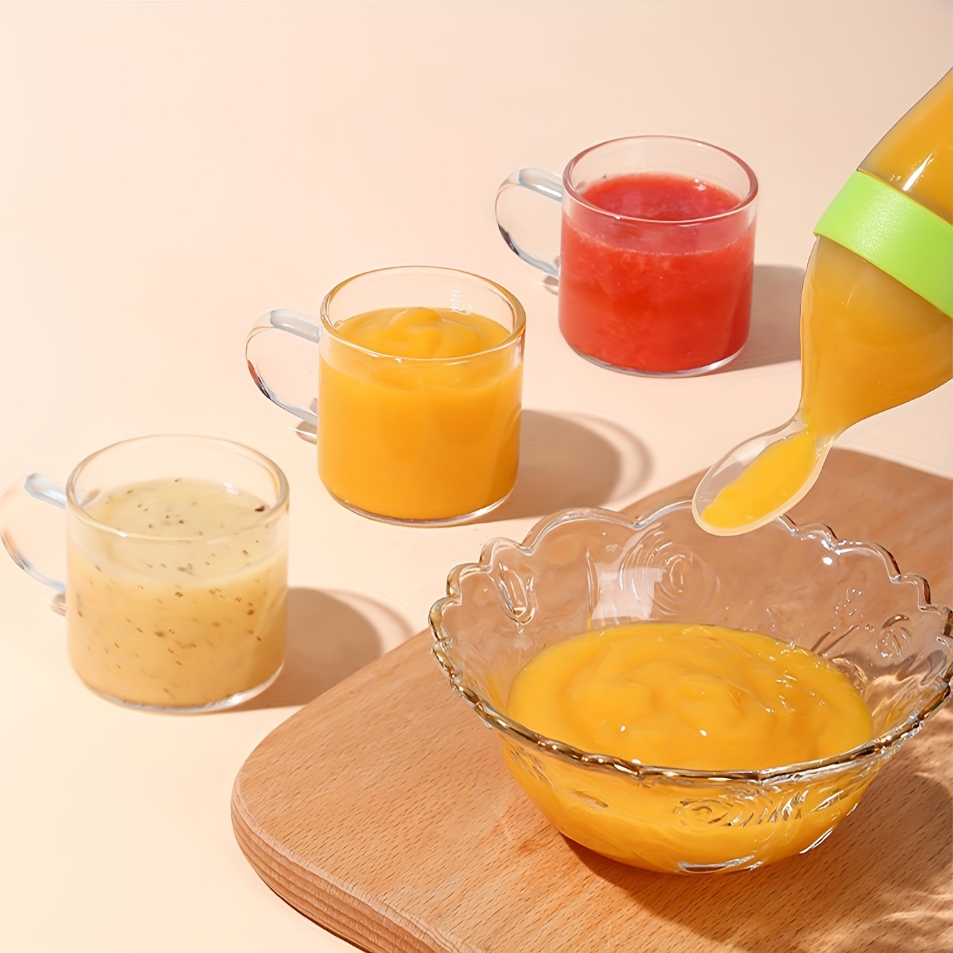 9pcs Feeding Cutlery:1 Silicon - Baby Food Utensils ulasan dan harga