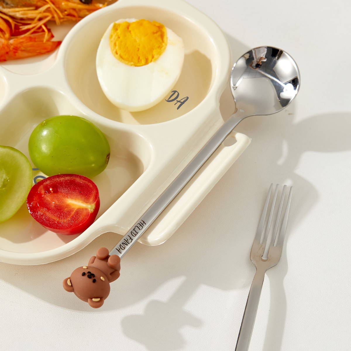 4-Compartment Cute Children Fo - Freezer Tray Baby ulasan dan harga