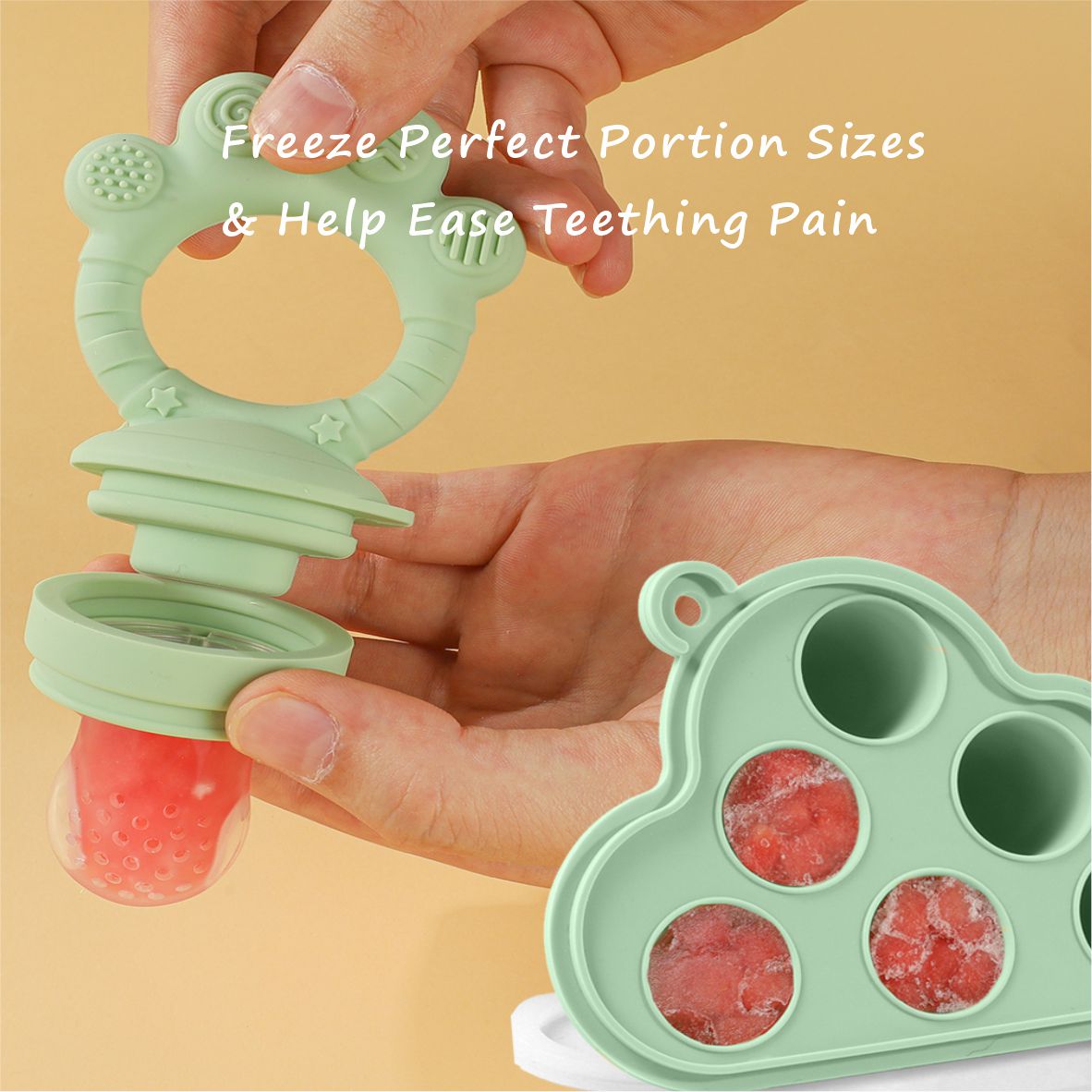 Baby Fruit Food Feeder & Freez - Freezer Tray Baby ulasan dan harga
